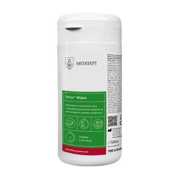 Velox Wipes 100szt - Chusteczki do mycia & dezynfekcji