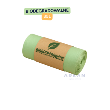 Worki na odpady 35l BIODEGRADOWALNE - 15szt