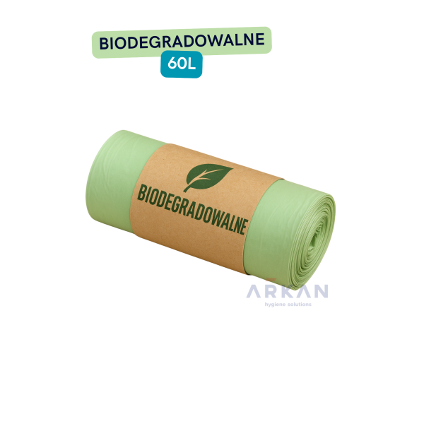 Worki na odpady 60l BIODEGRADOWALNE - 10szt