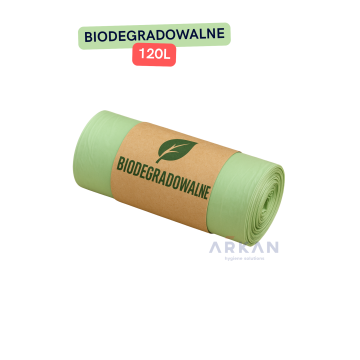 Worki na odpady 120l BIODEGRADOWALNE - 10szt