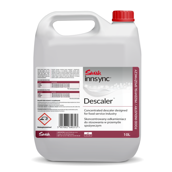 Descaler 10l - Odkamieniacz do zmywarek gastronomicznych