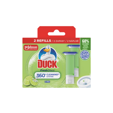 Duck Fresh Discs "Lime"- Żelowy krążek do toalety o zapachu limonkowym (ZAPAS 2 x 6szt)