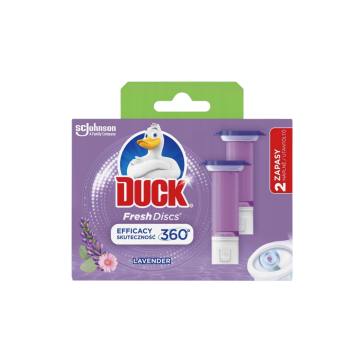 Duck Fresh Discs "Lavender"- Żelowy krążek do toalety o zapachu lawendowym (ZAPAS 2 x 6szt)