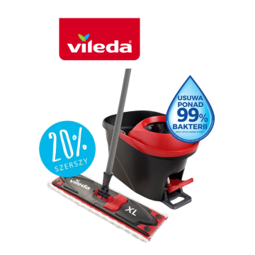 XL Vileda Ultramax Turbo XL- Mop płaski "komplet"