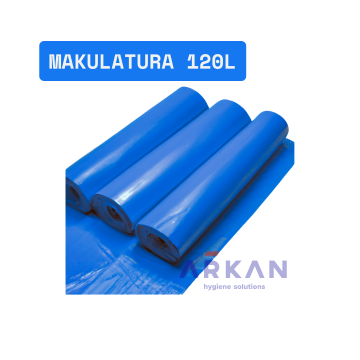 Worki na odpady do segregacji LDPE 120l (25szt) - Niebieskie