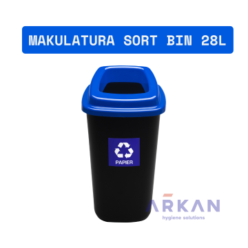 SORT BIN Kosz do segregacji 28l - MAKULATURA