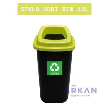 SORT BIN Kosz do segregacji 45l - SZKŁO