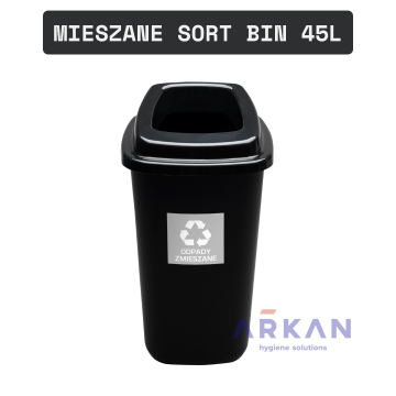 SORT BIN Kosz do segregacji 45l - MIESZANE