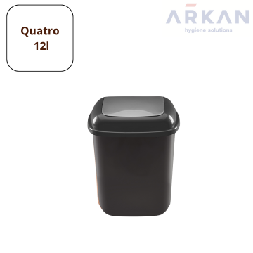 Kosz na odpady QUATRO 12l - Szary