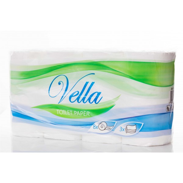 Papier toaletowy EXCLUSIVE Trio biały 150L  64 rolki